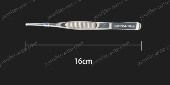 Stainless steel tweezers Straight round head (304 models) 16cm