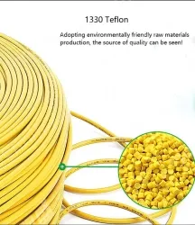 Teflon Wire Cable 8AWG Black 165 cores