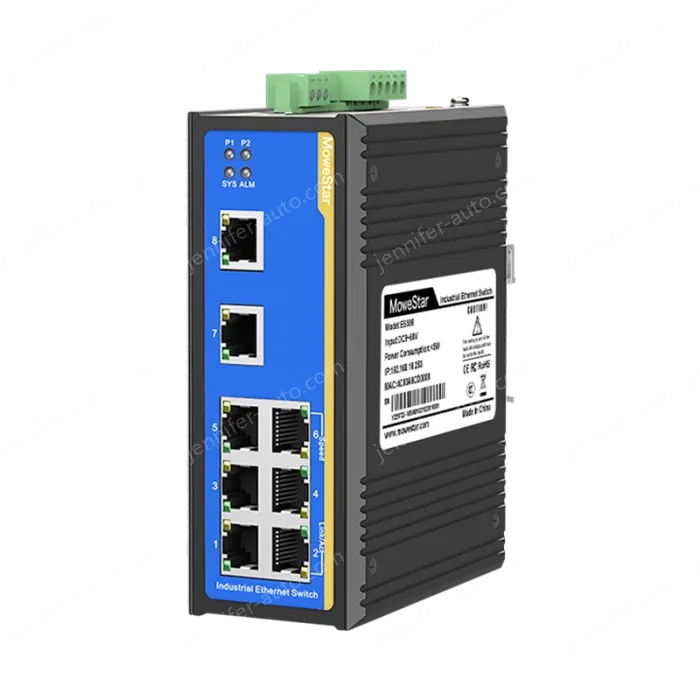 8 Ports 10/100M T(x) Din-Rail Managed Industrial Ethernet Switch