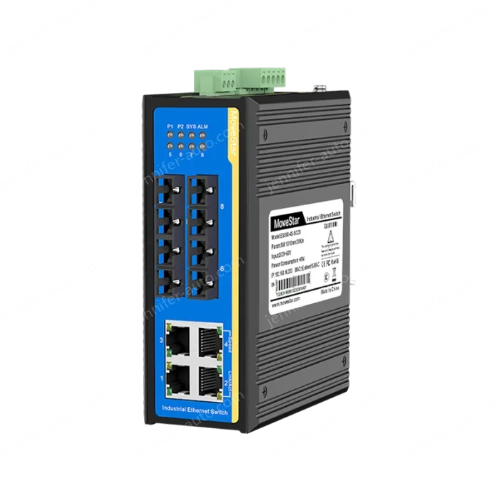 [100 Gigabit 4 Optical 4 Electrical] Ring Network Management Industrial Switch