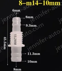 8-M14-10-Feed-through plastic connectors