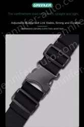 With a belt bag and buckle, a thickened wear-resistant belt+hanging ring