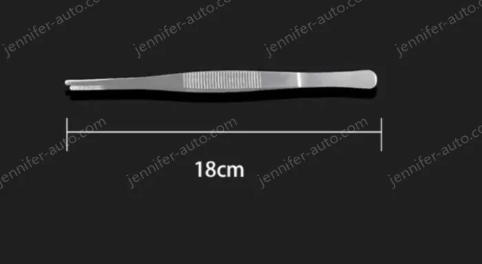 Stainless steel tweezers Straight round toe (thick) 18cm