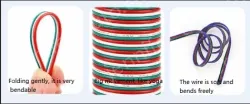 LED light connecting cable 20AWG*5 and (21/0.178TS)