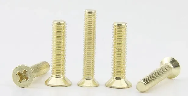 Golden Flat Head Screws M3*65