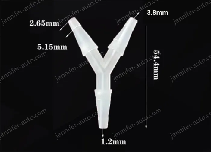 3.8mmY-shaped tee