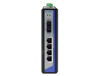 UOTEK 10/100M 1 Fiber 4 RJ-45 Ports Industrial Switch