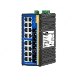 4 Ports 100M F(x) + 16 Ports 10/100M T(x) Din-Rail Unmanaged Industrial Ethernet Switch