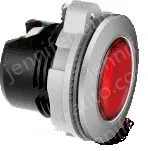 Blue transparent button, plastic spray painted silver edge, can be equipped with lamp holder module