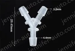 3.2mmY-shaped tee