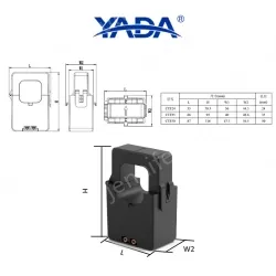 CTF24-300A/5A miniature open current transformer snap-on transformer for retrofitting