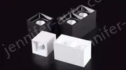 Surface-mounted square cob spotlights 20W