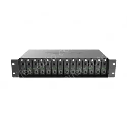 14-slot fiber optic transceiver chassis