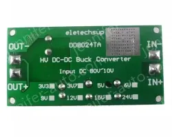 DC-DC high-voltage buck module Input DC 10~80V Output 9V With terminals