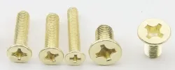 Golden Flat Head Screws M3*60