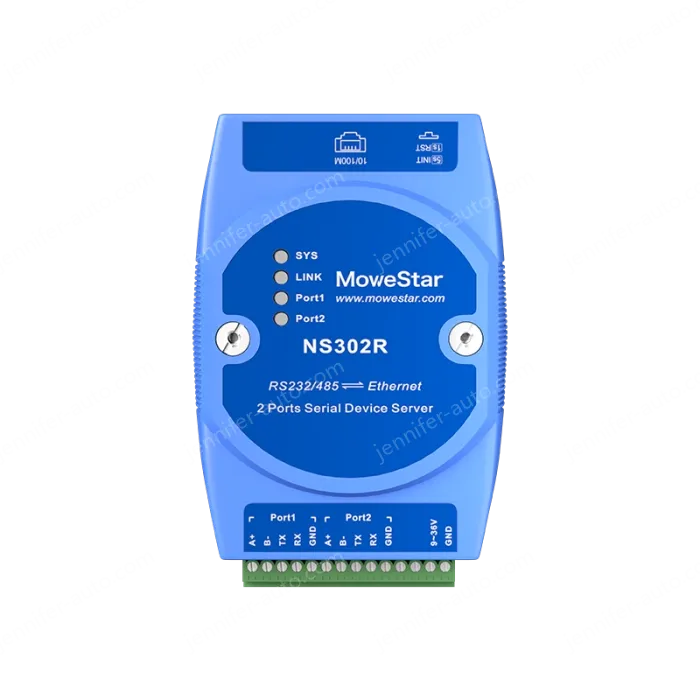 DIN Rail Serial Server 2 ports