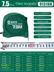 Level 1 accuracy: 7.5 meters, ruler width, 25mm-91316B