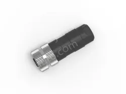 M12 3-hole female elbow connector