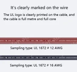 Transformer Cable 18AWG Black
