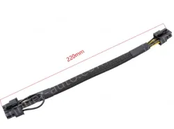 6PIN to 8PIN Server Power Cable Graphics Card Cable Mesh Sleeve Protection 22cm