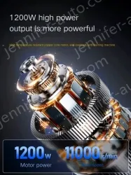 Slotted 1200W rear switch stone cutting and grinding