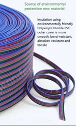 LED light connecting cable 20AWG*8 and (21/0.178TS)