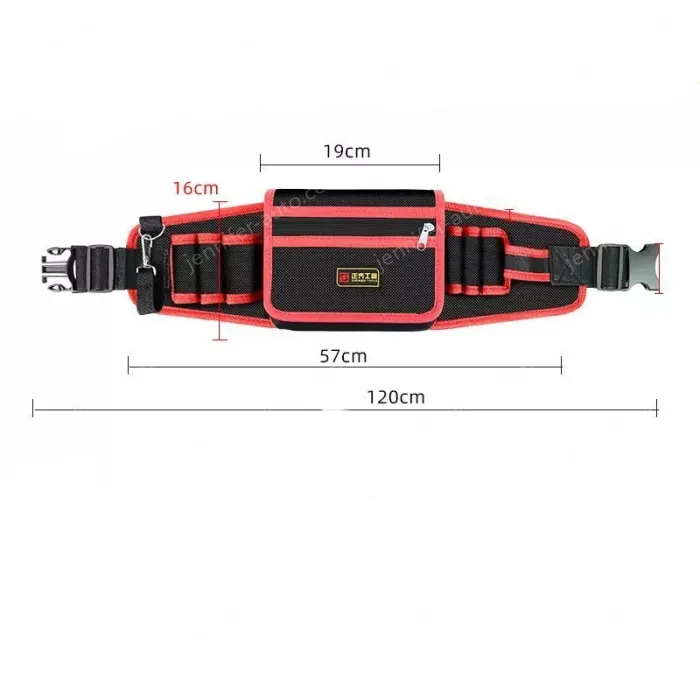 Red upgraded tool belt bag medium bag + mineral water hook