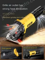 Slotted 1200W rear switch stone cutting and grinding