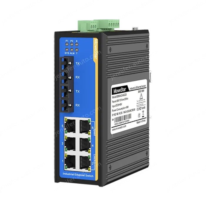 8 Ports 10/100M Din-Rail Managed Industrial Ethernet Switch