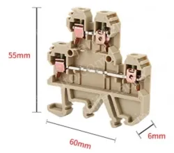DK4Q-35 Terminal Block Rail Terminal Block Double-layer Terminal Block Rail Screw Terminal