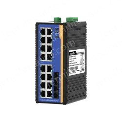 [100 Gigabit 2 Optical 16 Electric] Ring Network Management Industrial Switch