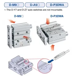 Compact Guide Cylinder MGP Series MGPM100-125Z