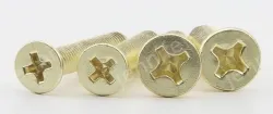Golden Flat Head Screws M3*14