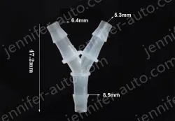 6.4mmY-shaped tee