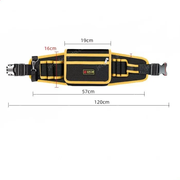 Yellow upgraded tool belt bag medium bag + mineral water hook included