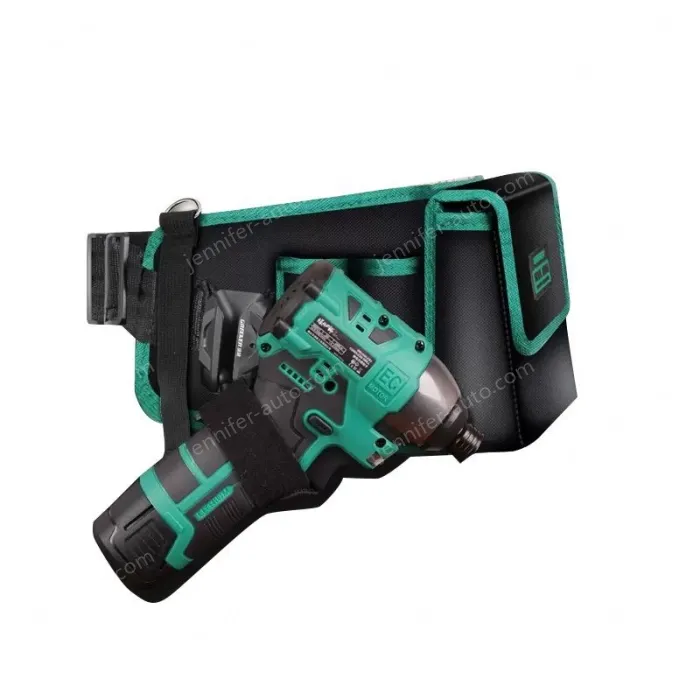 Prevent the drill from falling 1680D wear-resistant zipper+drill anti-drop buckle