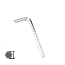 Nickel plated 6mm 5pcs flat head